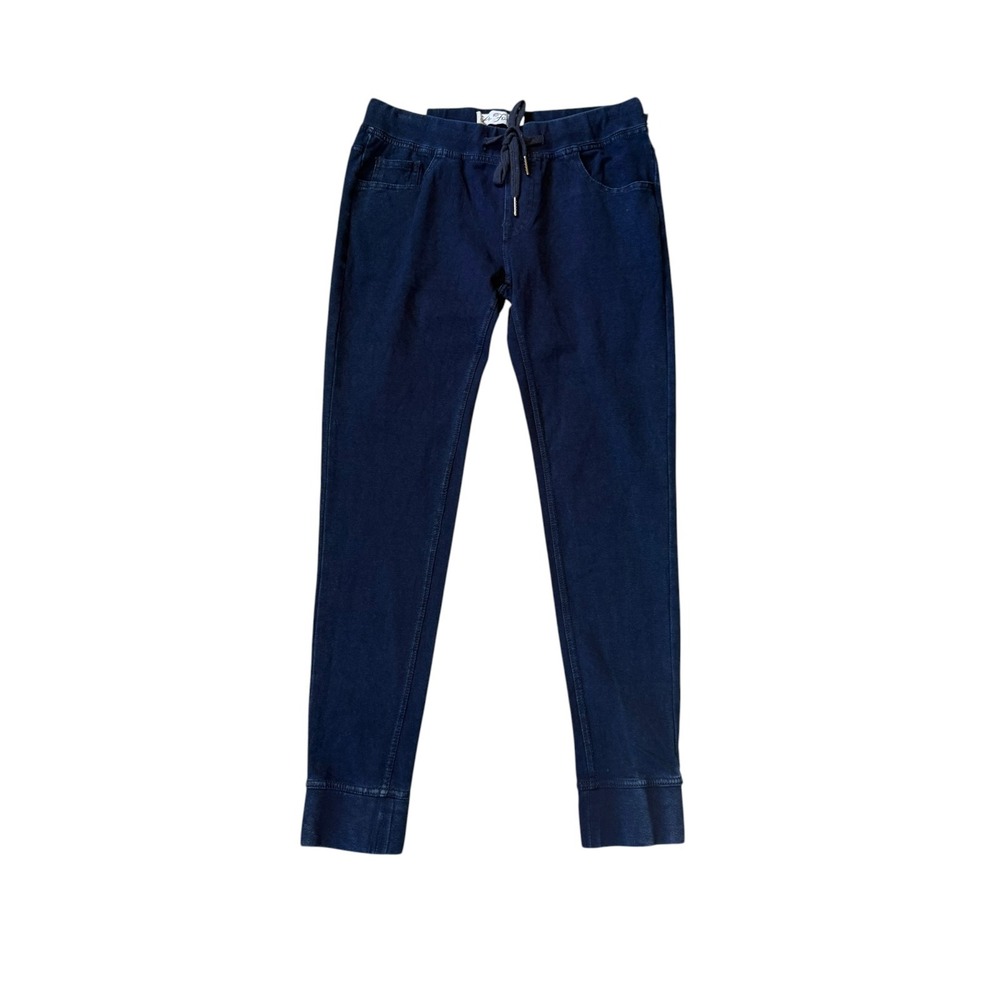 La Forme Scoop Fit Indigo Denim Leggings Drawstring Jeggings NWT Small NEW‎